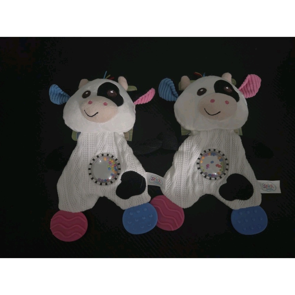 Spark Create‎ Imagine Baby Plush Crinkle Toy Teether Rattle Lovey 10" D31